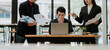 © Kritdanai - Overwhelmed Businessman with Demanding Colleagues