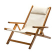 © Png Graphic Haven - Modern Reclining Wooden Beach Chair with a Refined Isolated on Transparent Background