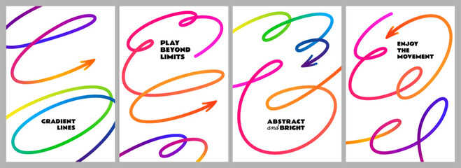 Fototapete - Vector Hand Drawn Arrow Lines. Abstract Sketch Elements on White Background. Curved Scribble Doodle Arrows