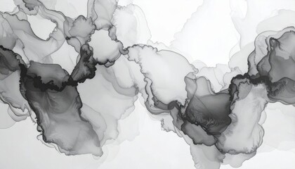 Wall Mural - abstract blue watercolor cloud texture with ice light