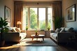 © Sathaporn Buarabut - Relaxing in a cool, dimly lit interior space with comfortable furniture and natural light streaming through a window  Perfect for summer, relaxation, and home comfort  , refreshing, comfort