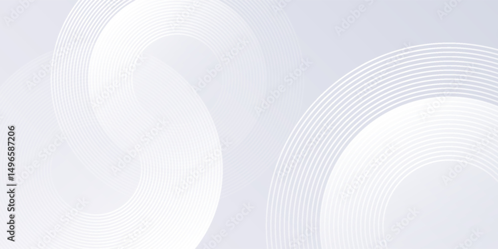 Abstract lines grey background with dynamic circle lines simple abstract modern design