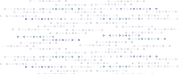 Poster - Vector digital data dots colorful pattern pixel background.