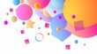 © Alfan - Vibrant Abstract Background with Colorful Shapes and Stars