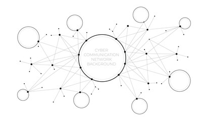 Wall Mural - digital technology commuincation network background
