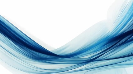 Wall Mural - abstract blue swirls: a serene digital artwork