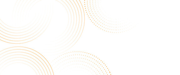 Wall Mural - vector circle white and gold technology pattern background.