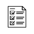 © HAPPY - Checklist: A simple yet effective visual of a checklist, offering an immediate sense of organization and accomplishment. Featuring clean lines and a straightforward design.