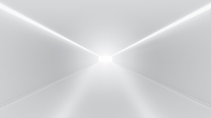 Wall Mural - abstract futuristic empty floor and room sci-fi corridor with light for showcase,room,interior,displ