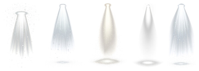 Wall Mural - png elegant ceiling lights with sparkles, element set on transparent background
