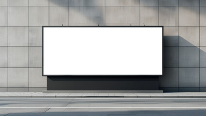 blank billboard on the street