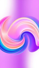 Wall Mural - Mobile wallpaper,  a swirling vortex of pastel colors creating a mesmerizing abstract design