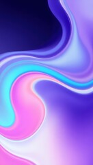 Wall Mural - Mobile wallpaper,  abstract swirling design with shades of purple pink and blue creating a wave