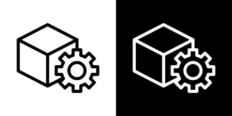 product development icon stroke vector icon simple black style, illustration.