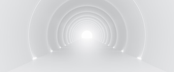 Wall Mural - abstract futuristic empty floor and room sci-fi corridor with light for showcase,room,interior,displ