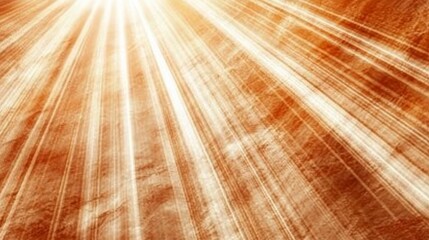 Aufkleber - Golden Radiance: Beams of Light Illuminating a Textured Surface, Abstract Composition