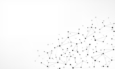 Aufkleber - Molecular structure and genetic engineering, molecules DNA, neural network, scientific research. Abstract background for innovation technology, science, healthcare, and medicine