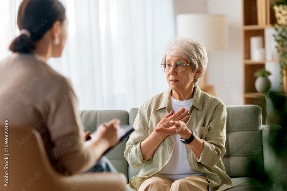 Consultation of the patient with a psychologist Stock Photo | Adobe Stock