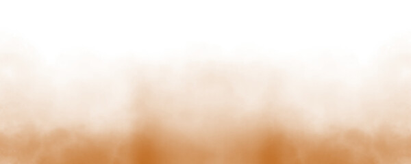 Wall Mural - png fog texture isolated on transparent background, beautiful swirling orange color smoke, special e