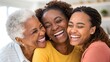 © Yehan - Family group hug with smiling faces close-up