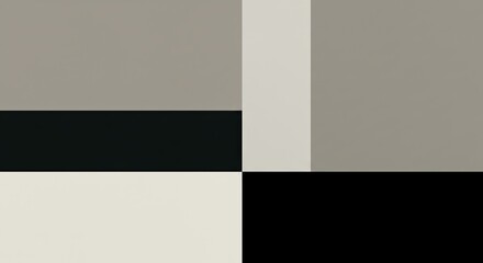 Poster - A black and white photo of a gray and white background with a black