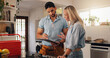 © WesleyStudy/peopleimages.com - Woman, man and plumber with clipboard in kitchen for invoice, report and talk for repair at house. People, handyman and client with checklist for drainage system, inspection and leak at apartment