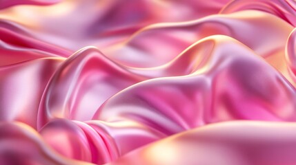 Canvas Print - abstract background, delicate flowing waves, soft pink and gold tones, abstract, flowing, dynamic.