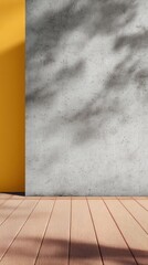 Aufkleber - Urban Minimalist Concrete Texture Mockup Industrial Design Meets Warm Golden-Hour Aesthetics for Architectural Branding and Creative Marketing Visuals