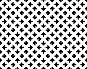 Poster - Abstract geometric pattern. A seamless vector background. White and black ornament. Graphic modern pattern. Simple lattice graphic design.