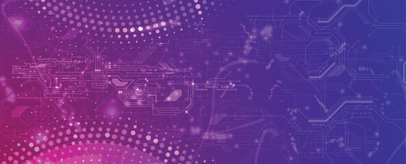 Poster - Abstract neon high technology and science background