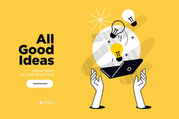 Wall Mural - startup. vector illustration for website page design, web banner, social media banner, business pres