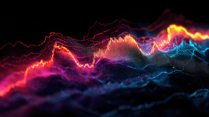 Wall Mural - stock market graph displaying data trends and financial movements for investment analysis
