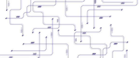 Poster - Vector digital technology white background. Concept with technology blue line. 