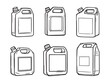 © Nazma Begum - Plastic Jerry Can Line Art Vector