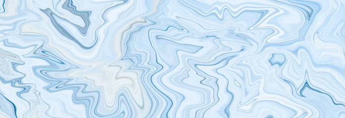 Leinwandbilder - Marble rock texture blue ink pattern liquid swirl paint white dark that is Illustration background for do ceramic counter tile silver gray that is abstract waves skin wall luxurious art ideas concept.