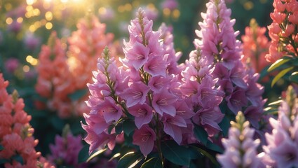 Wall Mural - blooming azalea flowers in the garden.