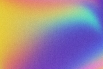Aufkleber - Vibrant grainy gradient blur texture with rainbow hues. Abstract digital background, modern design, vivid color spectrum. Lo-fi grain noise, multicolor vintage retro design.