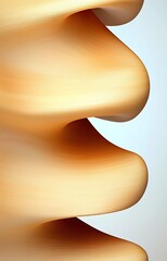 Wall Mural - Abstract rounded lines flow smoothly across a light background
