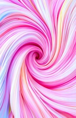 Wall Mural - Abstract colourful macro photo with a twirl effect isolated background 