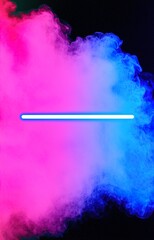 Wall Mural - Abstract colorful, multicolored smoke spreading