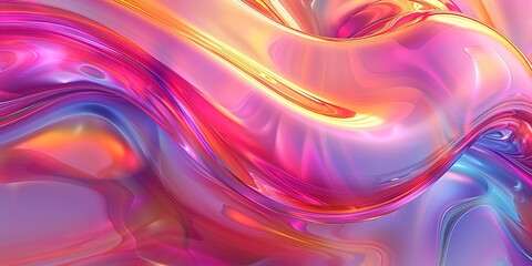 Wall Mural - Abstract glass composition.