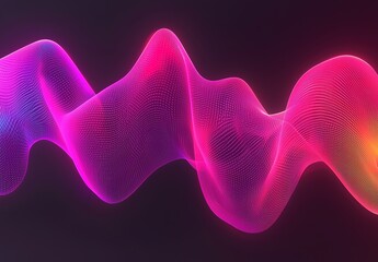Wall Mural - Abstract fluid 3D render with a black background