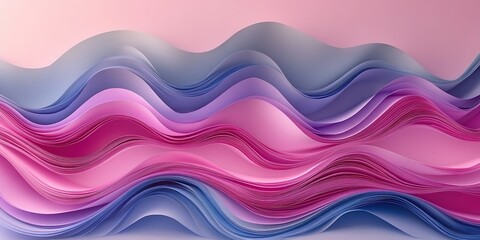 Wall Mural - Abstract geometric shape gray and pink color paper background