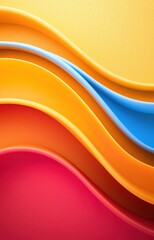 Wall Mural - A vibrant and dynamic abstract background with flowing lines and wave patterns