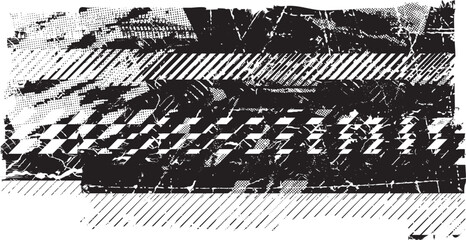 Leinwandbilder - Grunge textured banner with rough edges. Speckled texture. Overlay grunge texture . Simply place texture over any object to create grunge effect . Banner with scratched surface for your design. 