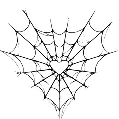 spider and web