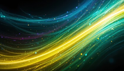 Wall Mural - design black dark blue green emerald petrol teal lime yellow white abstract background
