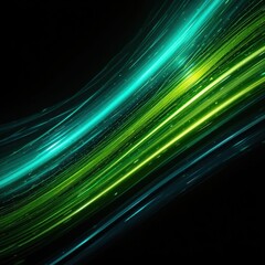 Wall Mural - design black dark blue green emerald petrol teal lime yellow white abstract background