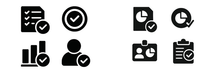 Leinwandbilder - Icons depicting task management, analytics, and teamwork in a modern workspace environment