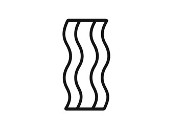 Leinwandbilder - Abstract design featuring wavy lines in a minimalist style suitable for modern art interpretation